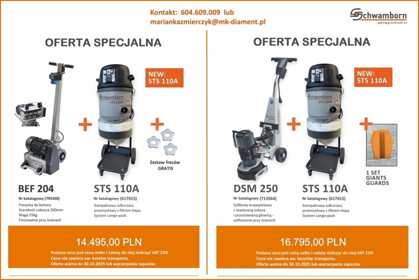 Promocja SCHWAMBORN do 30.10.2025